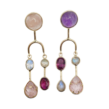Load image into Gallery viewer, Gemstone Earrings Three