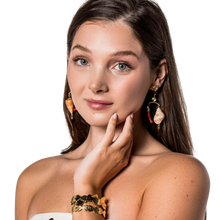 Load image into Gallery viewer, Coral Tiered Earrings by Christina Puchi
