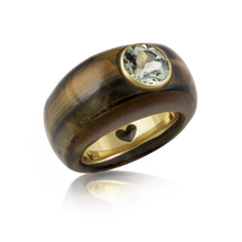 Load image into Gallery viewer, Carved Stone Ring