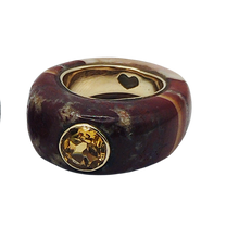 Load image into Gallery viewer, Carved Stone Ring