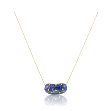 Load image into Gallery viewer, Carved Stone Studded Bean Necklace