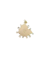 Load image into Gallery viewer, White Kitten Paw Halo Pendant in shell by Christina Puchi