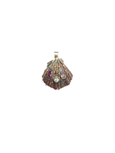 Load image into Gallery viewer, 3 Stone Lions Paw Pendant in shell by Christina Puchi