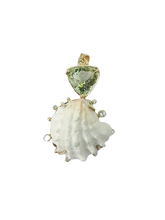 Load image into Gallery viewer, White Shell Green Amethyst