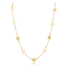 Load image into Gallery viewer, Heart by the Inch Necklace (16”) in gold by Christina Puchi