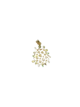 Load image into Gallery viewer, White Shell with Green Halo Pendant in shell by Christina Puchi