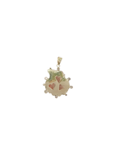 Load image into Gallery viewer, Pink Diamond Lions Paw Pendant in shell by Christina Puchi