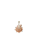 Load image into Gallery viewer, Pink Diamond Lions Paw Pendant in shell by Christina Puchi