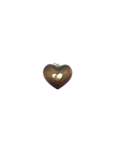 Load image into Gallery viewer, Carved Corset Heart Pendant in carved wood by Christina Puchi