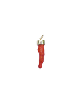 Load image into Gallery viewer, Red Apple Coral Pendant in coral by Christina Puchi