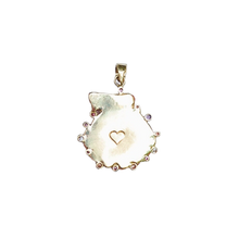 Load image into Gallery viewer, Pink Lion's Paw Halo Pendant in shell by Christina Puchi