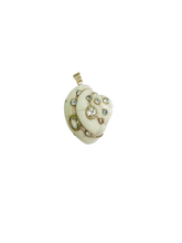 Load image into Gallery viewer, White Aquamarine Shell Pendant in shell by Christina Puchi
