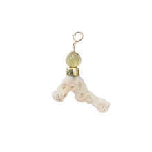 Load image into Gallery viewer, Coral with Citrine Charm in coral by Christina Puchi