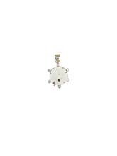 Load image into Gallery viewer, Sapphire Sand Dollar Pendant in shell by Christina Puchi