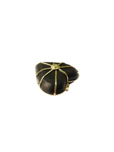 Load image into Gallery viewer, Carved Ebony Heart in carved wood by Christina Puchi