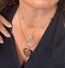 Load image into Gallery viewer, Grey Ombre Shell Pendant in shell by Christina Puchi