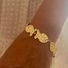 Load image into Gallery viewer, Large Gold Fish Bracelet in gold by Christina Puchi
