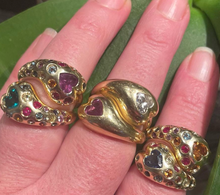 Load image into Gallery viewer, Confetti Lulu Ring in gold by Christina Puchi