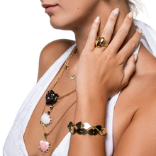 Load image into Gallery viewer, Heart Link Bracelet in gold by Christina Puchi