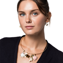 Load image into Gallery viewer, Yellow Teardrop Coral Pendant in shell by Christina Puchi