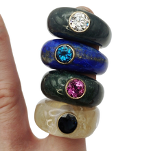 Load image into Gallery viewer, Carved Stone Ring