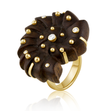 Load image into Gallery viewer, Chestnut Ammonite Ring by Christina Puchi