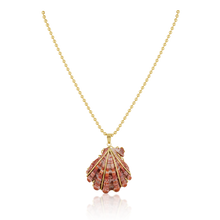 Load image into Gallery viewer, Pink Lion’s Paw Pendant in shell by Christina Puchi