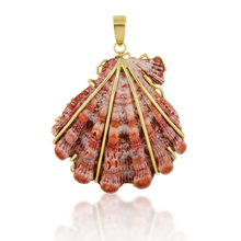 Load image into Gallery viewer, Pink Lion’s Paw Pendant in shell by Christina Puchi