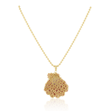 Load image into Gallery viewer, Pink Lion’s Paw Pendant in shell by Christina Puchi