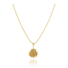 Load image into Gallery viewer, Orange/Pink Speckled Lion’s Paw Pendant in shell by Christina Puchi