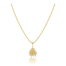 Load image into Gallery viewer, White Kitten Paw Halo Pendant in shell by Christina Puchi