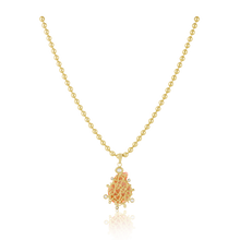 Load image into Gallery viewer, Bright Orange Shell Halo Pendant in shell by Christina Puchi