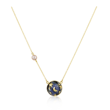 Load image into Gallery viewer, Carved Stone Planet Necklace