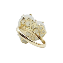 Load image into Gallery viewer, Carved Stone Studded Heart Ring in carved stone by Christina Puchi