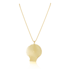 Load image into Gallery viewer, Palm Tree Scallop Shell Pendant in shell by Christina Puchi