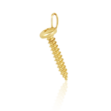 Load image into Gallery viewer, 14K Gold Screw Pendant