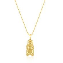 Load image into Gallery viewer, Gold Gummy Bear Pendant in gold by Christina Puchi