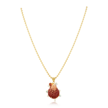 Load image into Gallery viewer, Brown Halo Clam Shell Pendant in shell by Christina Puchi