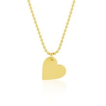 Load image into Gallery viewer, 14k Gold Floating Heart Charm in gold by Christina Puchi