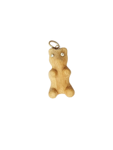 Load image into Gallery viewer, Carved Wood Gummy Bear Pendant in carved wood by Christina Puchi