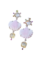 Load image into Gallery viewer, Carved Queen Conch Shell Earrings by Christina Puchi