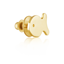 Load image into Gallery viewer, Gold Fish Pin Pendant in gold by Christina Puchi