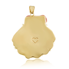 Load image into Gallery viewer, Three Stone Pink Lion's Paw Pendant in shell by Christina Puchi