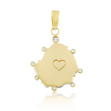 Load image into Gallery viewer, Off-White Kitten Paw Halo Pendant in shell by Christina Puchi