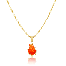Load image into Gallery viewer, Orange Shell Halo Pendant in shell by Christina Puchi