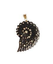 Load image into Gallery viewer, Carved Ebony Ammonite