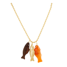 Load image into Gallery viewer, Walnut Swedish Fish Pendant by Christina Puchi