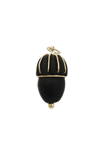 Load image into Gallery viewer, Ebony Acorn Pendant in carved wood by Christina Puchi