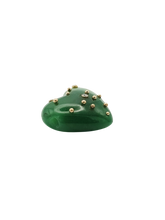 Load image into Gallery viewer, Green Jade Carved Heart Pendant in carved stone by Christina Puchi