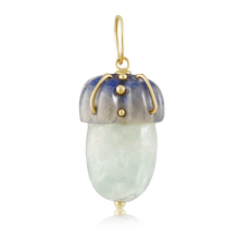 Load image into Gallery viewer, Carved Stone Acorn Pendants in carved stone by Christina Puchi